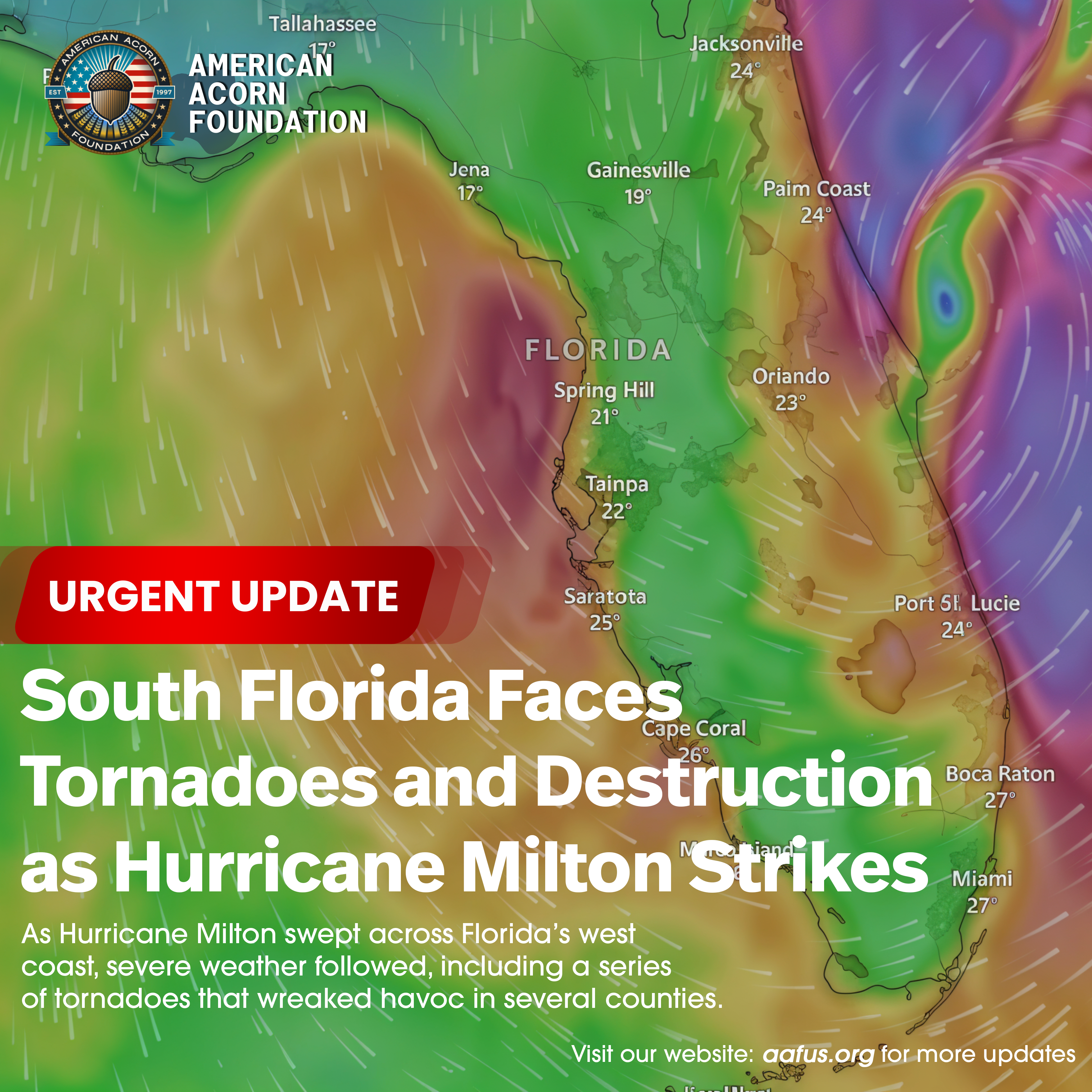 South Florida Faces Tornadoes and Destruction as Hurricane Milton Strikes