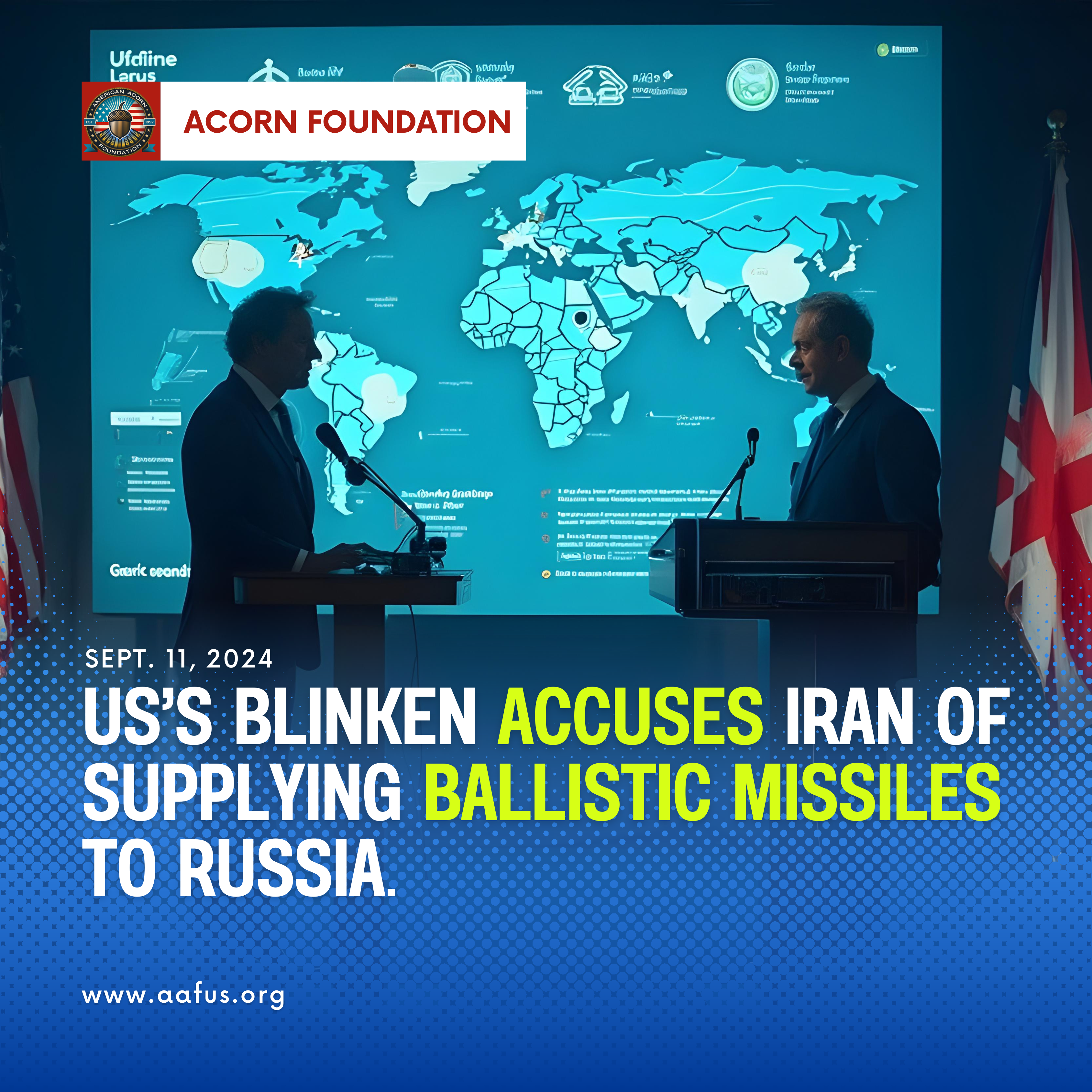 US’s Blinken Accuses Iran of Supplying Ballistic Missiles to Russia